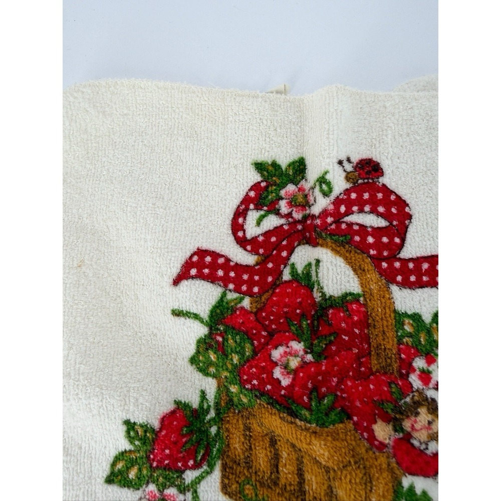 Vintage Strawberry Shortcake Washcloth Cloth 1980 American Greetings (2 pc) - Picture 2 of 12